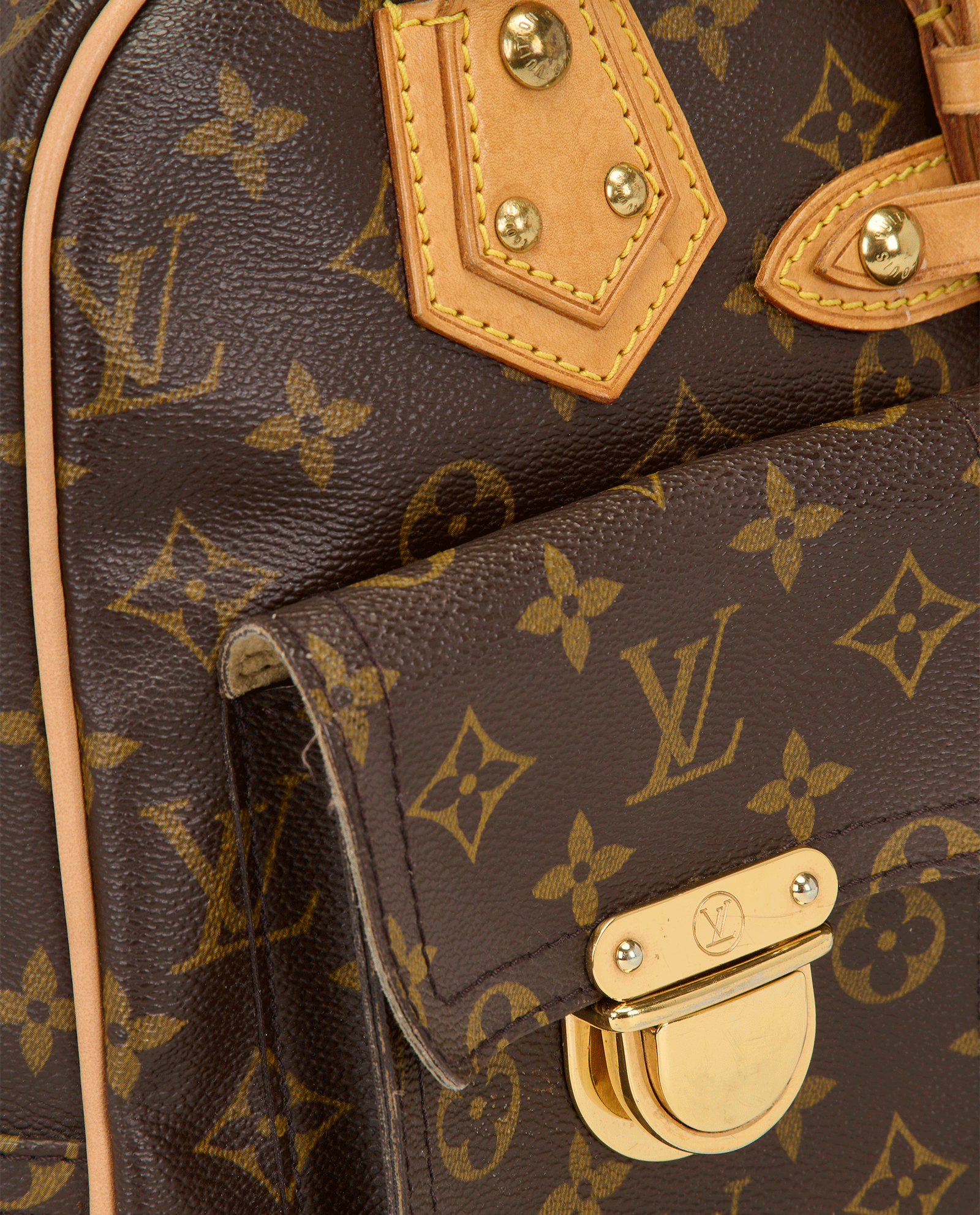 Manhattan GM, &pound;695, Handbags, Brown, Canvas, Other view